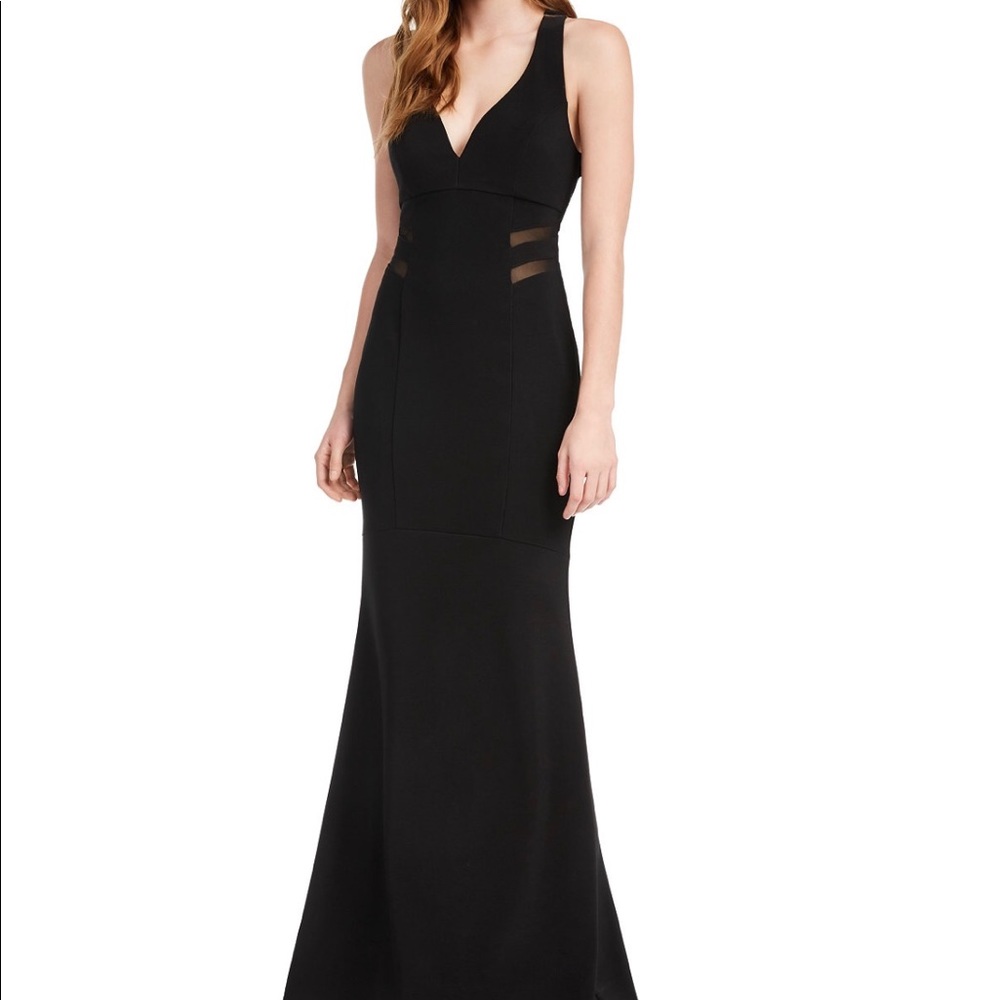 Black Mesh Cutout Dress